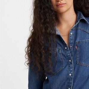 🌵🏜️ Levi's Blue Denim Shirt Sz: XL
